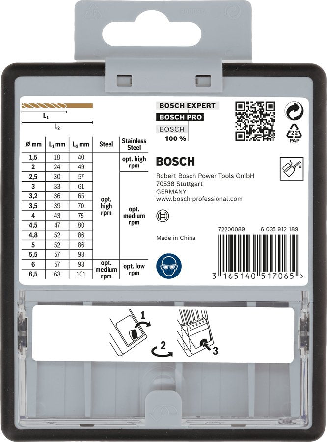 EAN 3165140517065 - Bosch 2 607 019 926 broca Juego de brocas 13 pieza(s) imagen 6