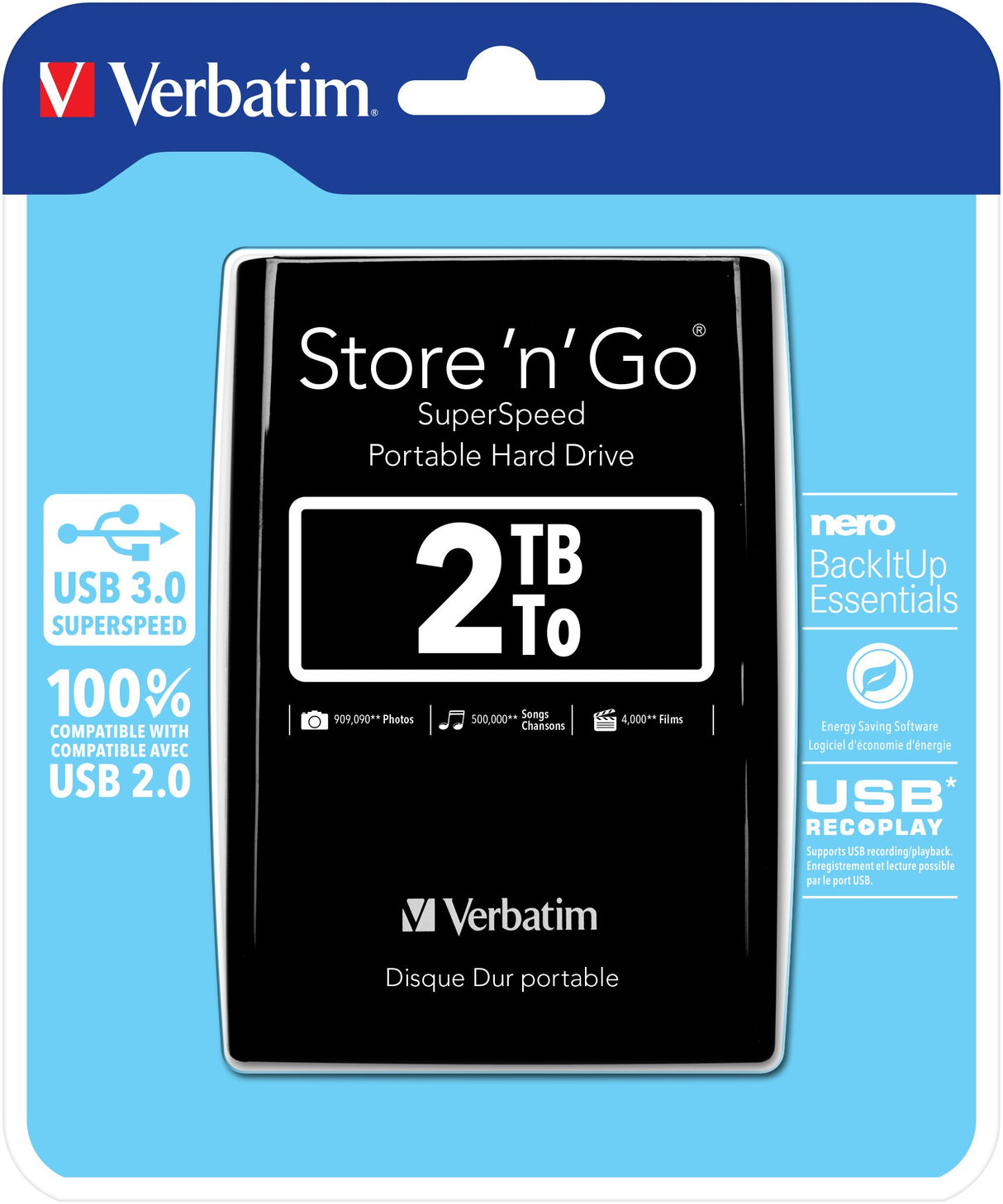 EAN 0023942531777 - Verbatim Store 'n' Go disco duro externo 5400 RPM Micro-USB B 3.2 Gen 1 (3.1 Gen 1) imagen 1