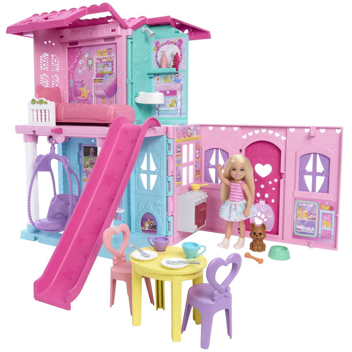 Mattel Barbie Aufklappbares Chelsea Pop-Up-Haus Jfw49