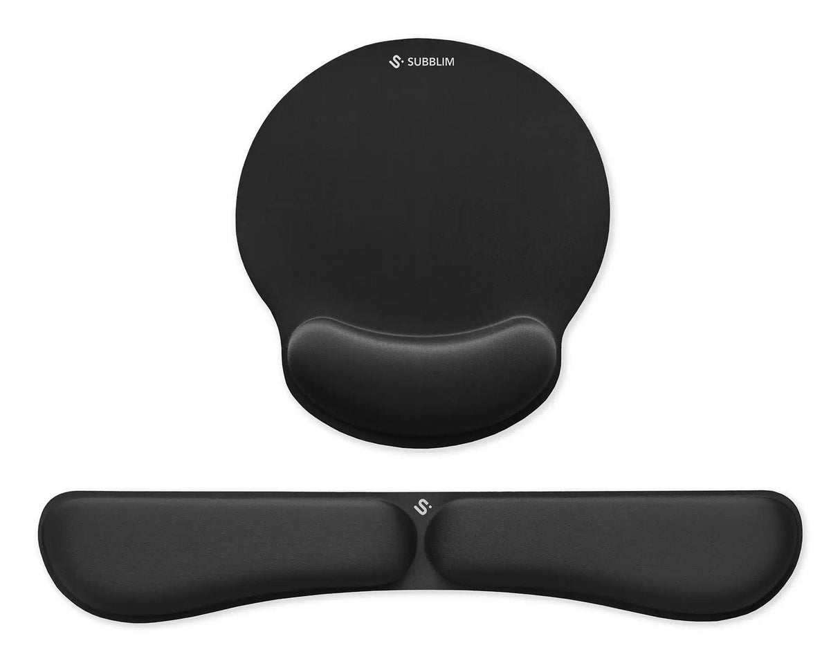 Pack De Reposamuñecas Y Alfombrilla Ergonómica Subblim Ergo Memoryflex