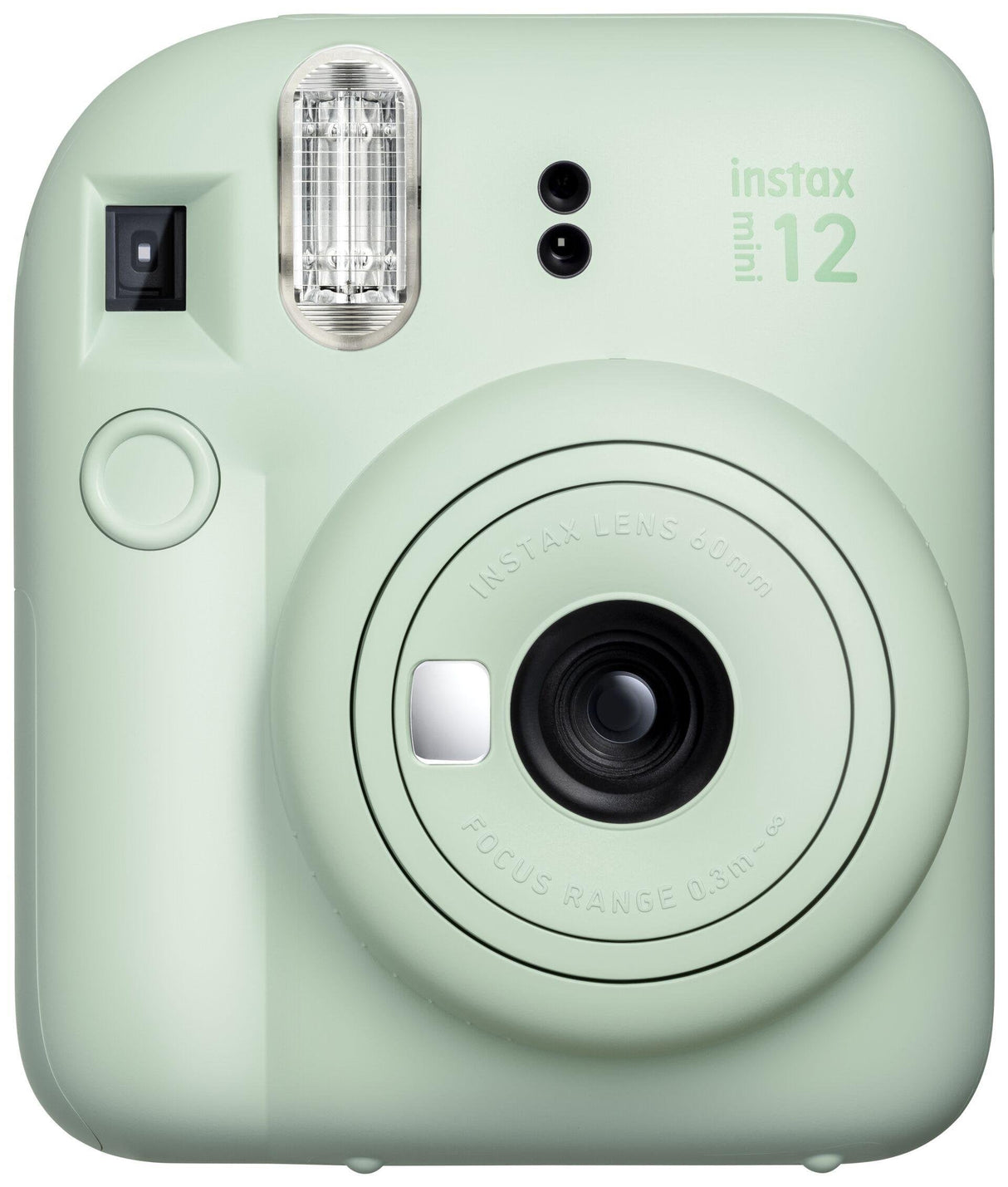 Fujifilm Instax Mini 12 Mint Green Camara Instantanea - Tamaño De Imagen 62x46mm - Flash Auto - Exposicion Automatica - Mini Espejo Para Selfies - Modo Primer Plano