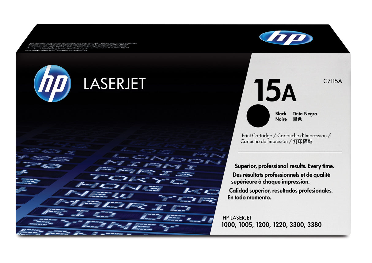 EAN 0725184518454 - HP 15A Black Original LaserJet Toner Cartridge cartucho de tóner 1 pieza(s) imagen 1