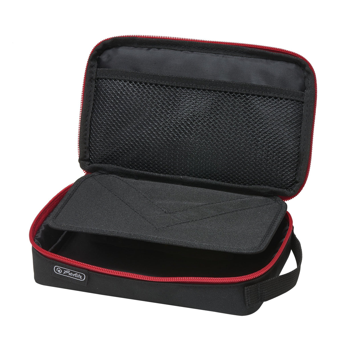 EAN 4008110259079 - Herlitz 2 Go Estuche suave Poliéster Negro, Rojo imagen 2