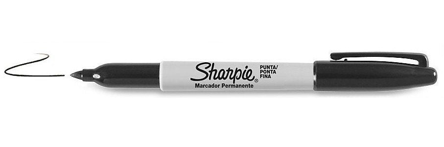 Sharpie Fine Point Marcador Permanente Negro Punta Fina