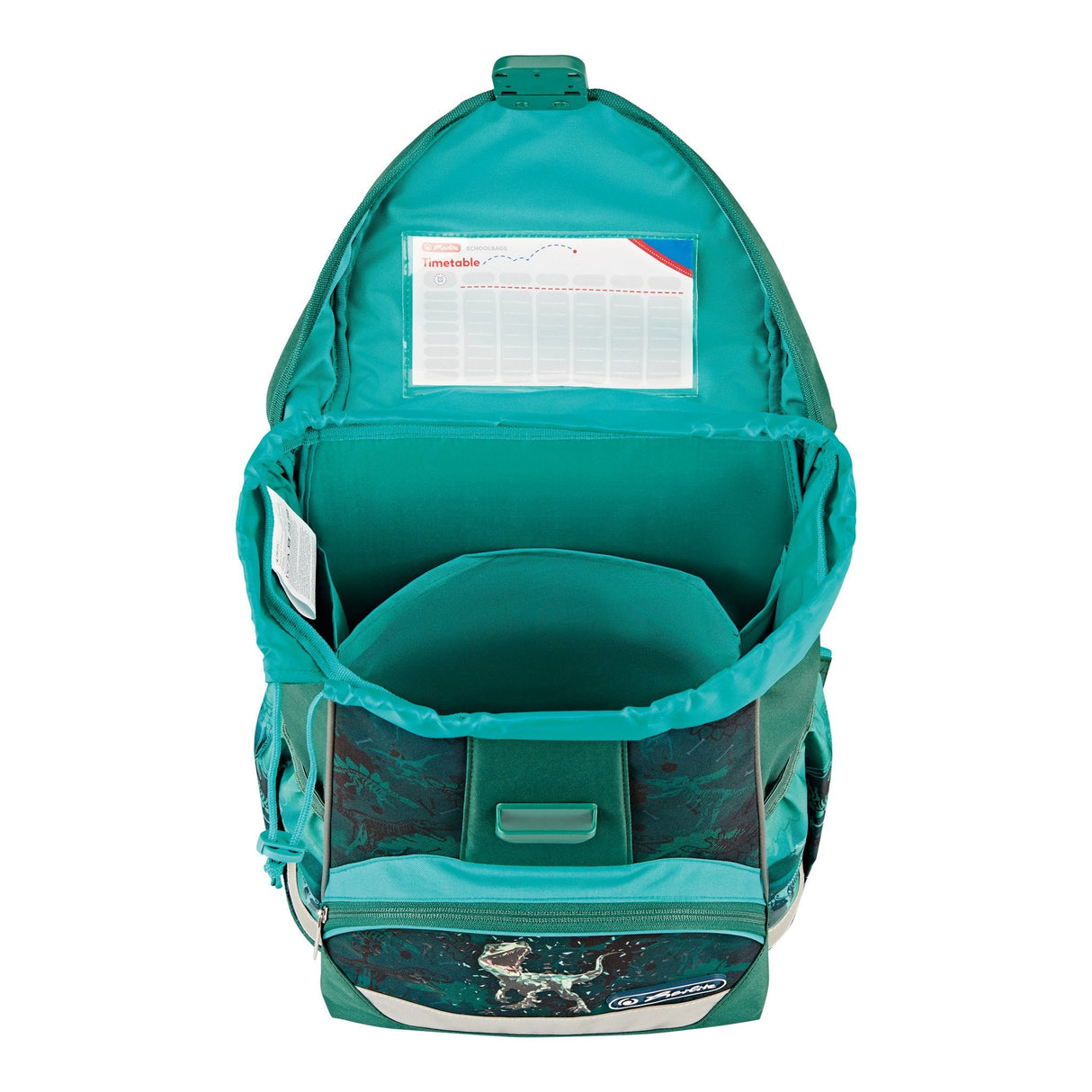 EAN 4008110358444 - Herlitz UltraLight Plus Green Rex juego de mochila escolar Niño Poliéster Verde, Turquesa imagen 2
