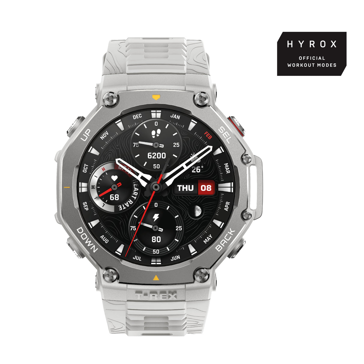 EAN 6970100377804 - Amazfit T-Rex 3 3,81 cm (1.5") AMOLED Digital 480 x 480 Pixeles Pantalla táctil Acero inoxidable GPS (sat imagen 1