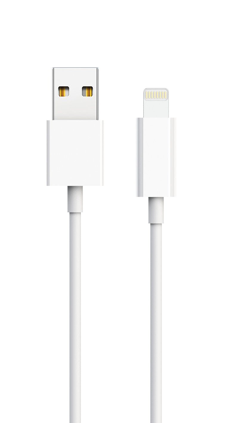 2go Cargador + Cable Lightning Blanco Para Apple