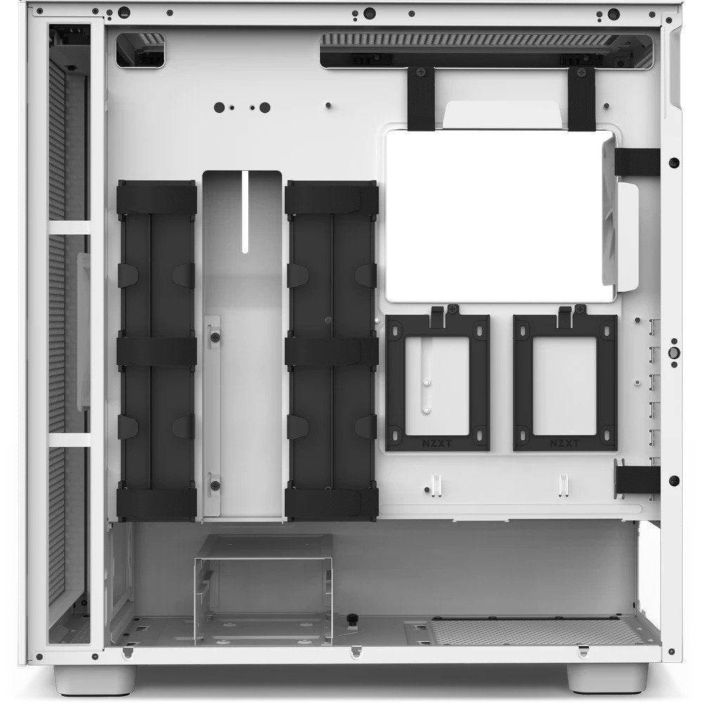 Caja Pc Nzxt H7 Flow Blanca Cristal Transparente Cm-H71fw-01