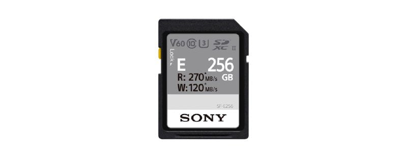 Sony Sdxc E Series 256gb Uhs-Ii Class 10 U3 V60