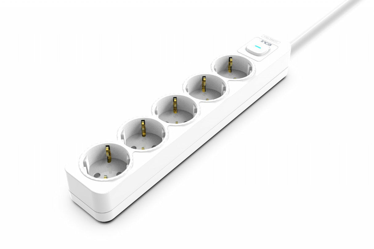 Regleta Inca Ipw-44gb Blanco 5 Salidas Ac 230 V 1,5 M