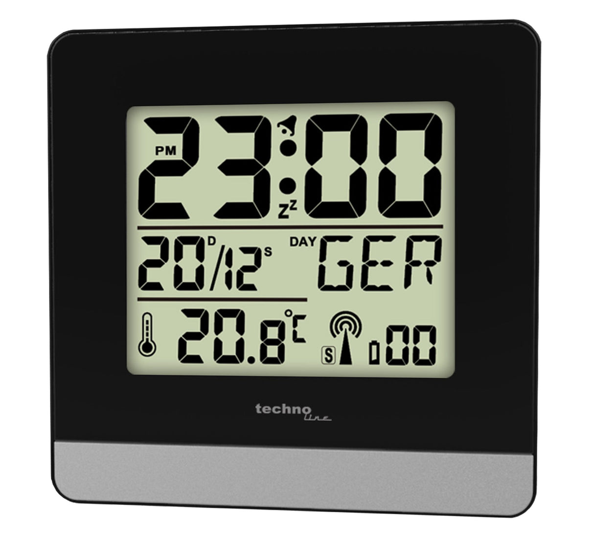 EAN 4029665002606 - Technoline WT260 Reloj despertador digital Negro, Plata imagen 1