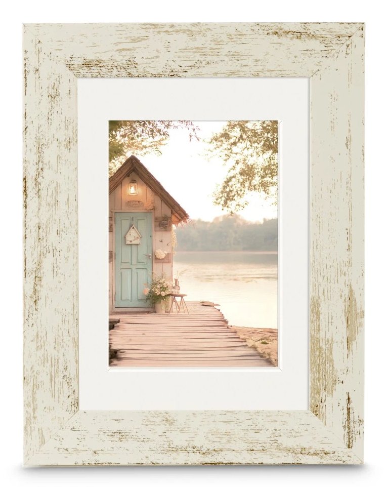 Hama Cottage Altweiss 15x20 Kunstst.Inkl.Passepartout 193345