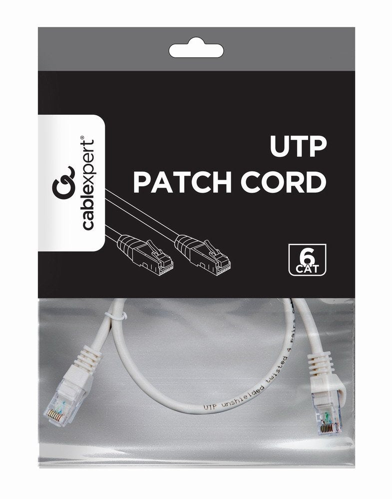 EAN 8716309088114 - Gembird PP6U-0.5M cable de red Blanco 0,5 m Cat6 U/UTP (UTP) imagen 3