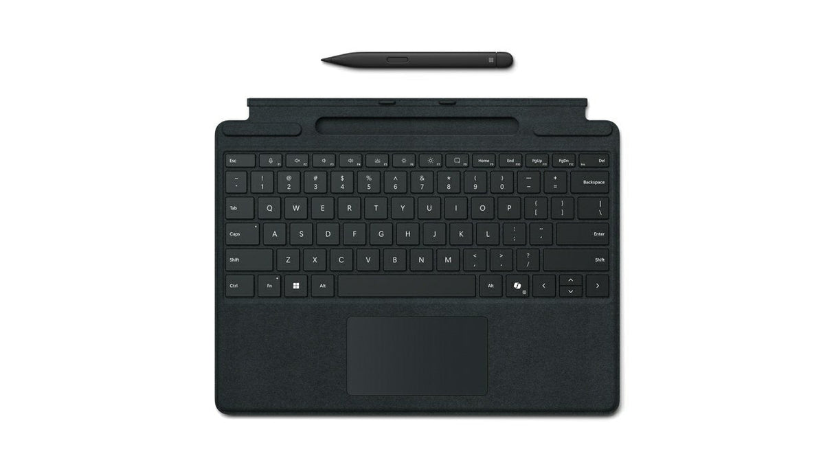 EAN 196388356430 - Microsoft Surface Pro Keyboard w/ Slim Pen QWERTY Inglés Microsoft Cover port Negro imagen 1