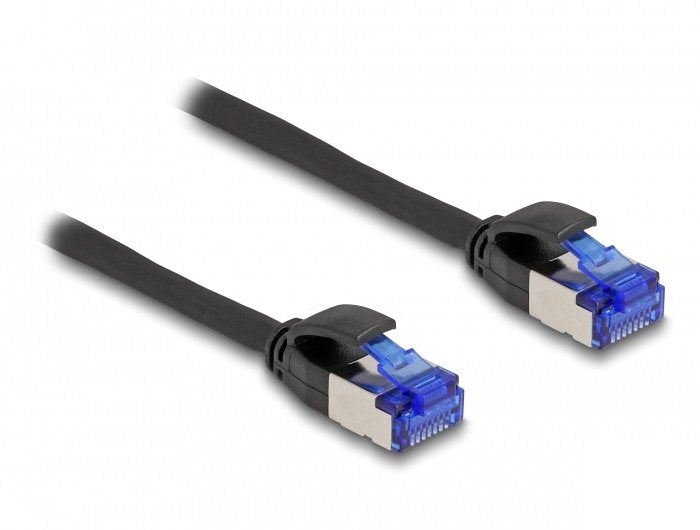 Delock 80226 Cable De Red Rj45 Cat.6a S/Ftp Slim 0,5 M Negro