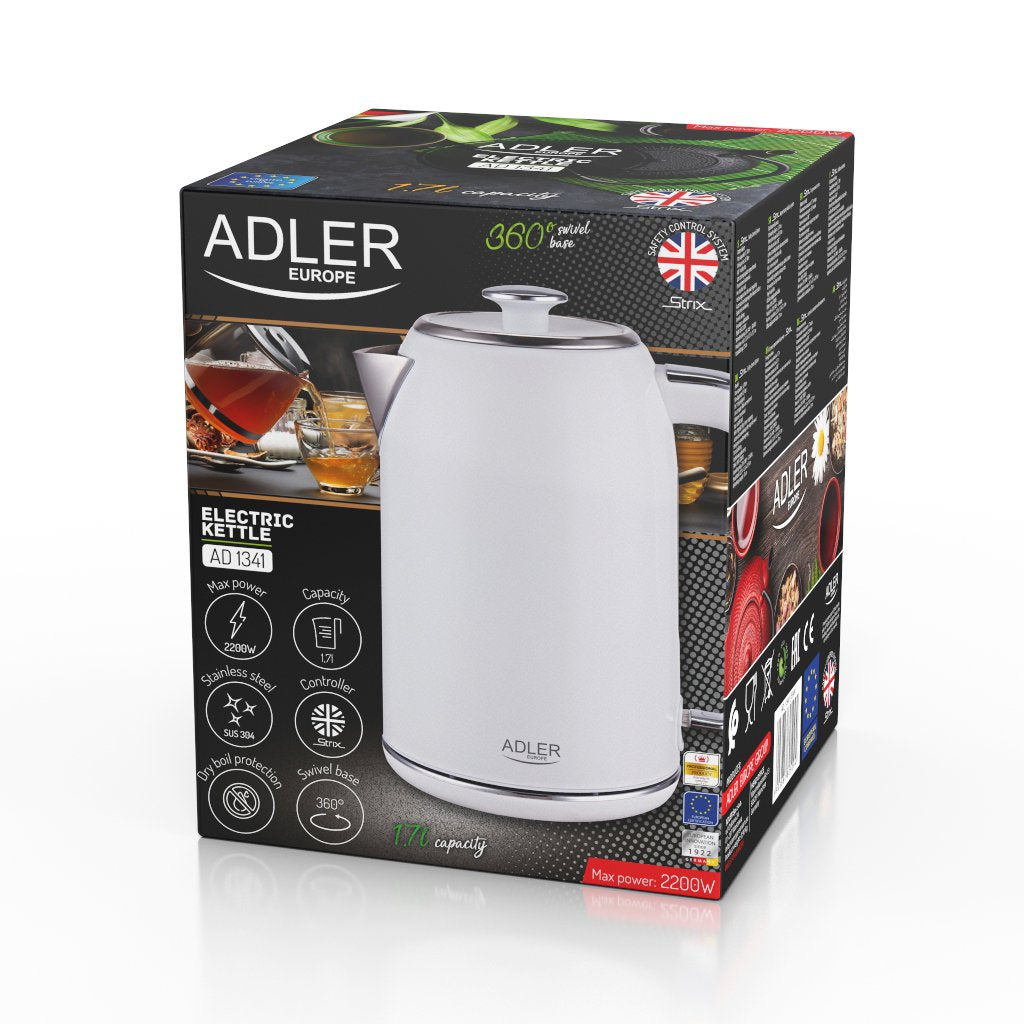 Tetera Adler Ad 1341 Eléctrica 1,7 L 2200 W Blanco