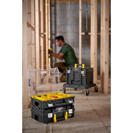 Stanley Pro-Stack Organizer Duo-Pack (Negro/Transparente, 2 Stück) Fmst82967-9