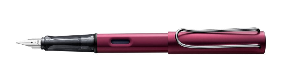 Lamy Pluma Estilográfica Al-Star Black Purple 029m Punta Media Tinta Azul Color Morado