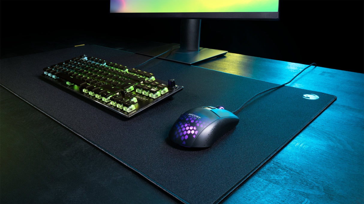 Roccat Sense Ctrl, Almohadilla De Ratón De Juego Negro/Plateado, Quatrático Roc-13-177