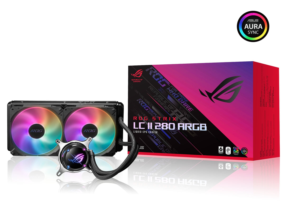 EAN 4711081885641 - ASUS ROG STRIX LC II 280 ARGB Procesador Sistema de refrigeración líquida todo en uno 14 cm Negro 1 pieza imagen 2