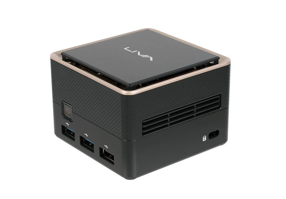 EAN 4711064006087 - ECS LIVA Q3 Plus AMD Ryzen Embedded V1000 V1605B 8 GB DDR4-SDRAM 128 GB eMMC Mini PC Negro imagen 1