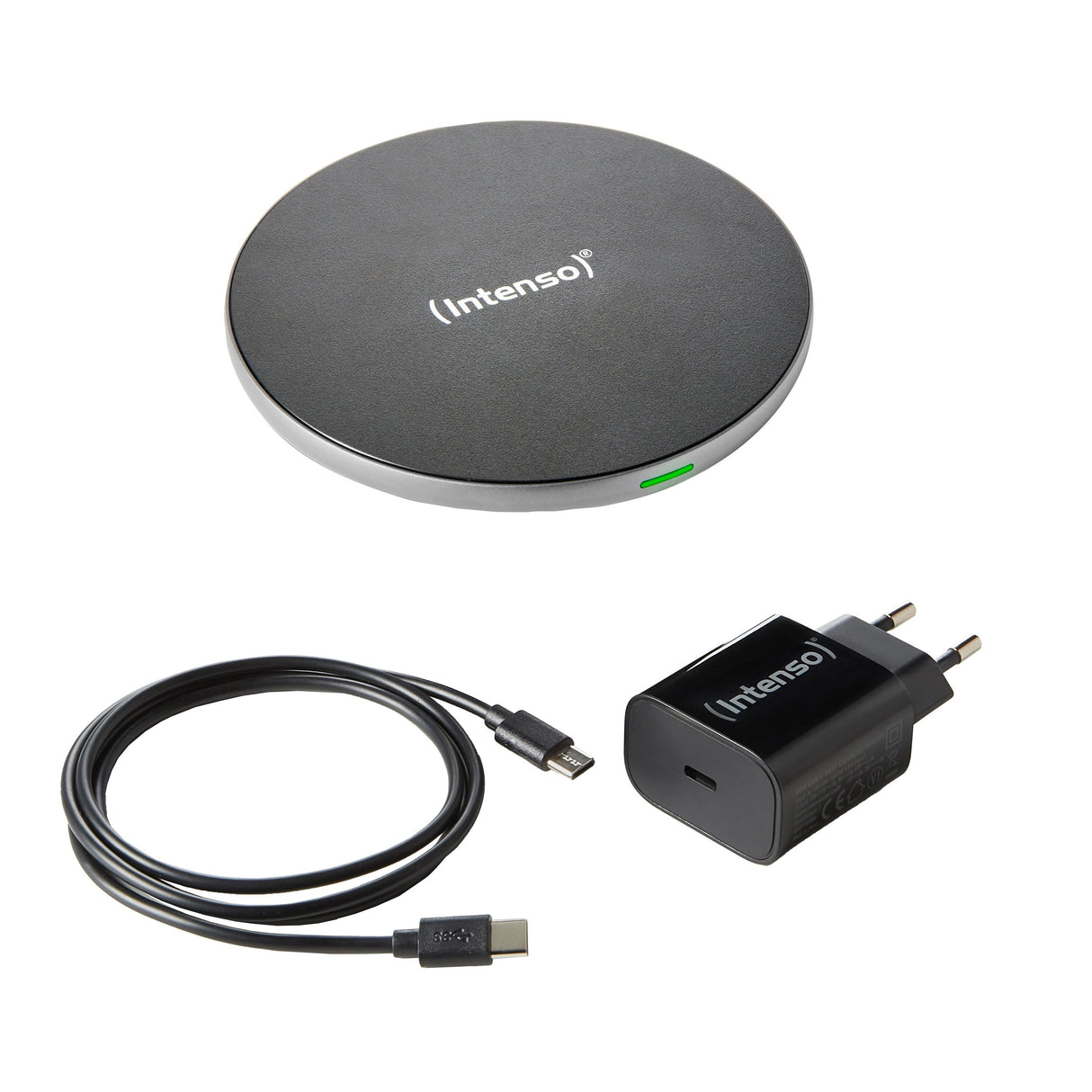 EAN 4034303032556 - Intenso BA2 Smartphone Negro, Plata USB Cargador inalámbrico Carga rápida Interior imagen 4