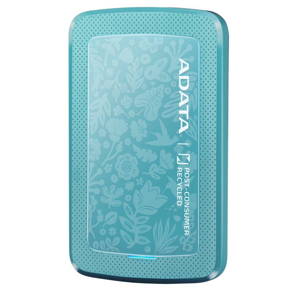 Adata 1tb Hc300 Eco Eco-Friendly External Hard Drive 2.5 Usb 3.2 Ultra-Slim Aes 256-Bit Encryption