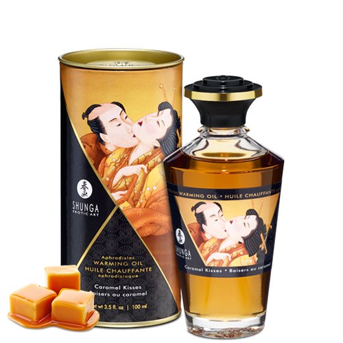 Shunga Aceite De Masaje Efecto Calor Aroma A Caramelo