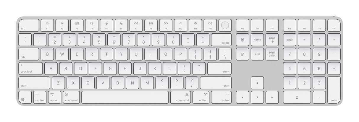 EAN 195949654923 - Apple Magic teclado Universal USB + Bluetooth QWERTY Inglés de EE. UU. Blanco imagen 1