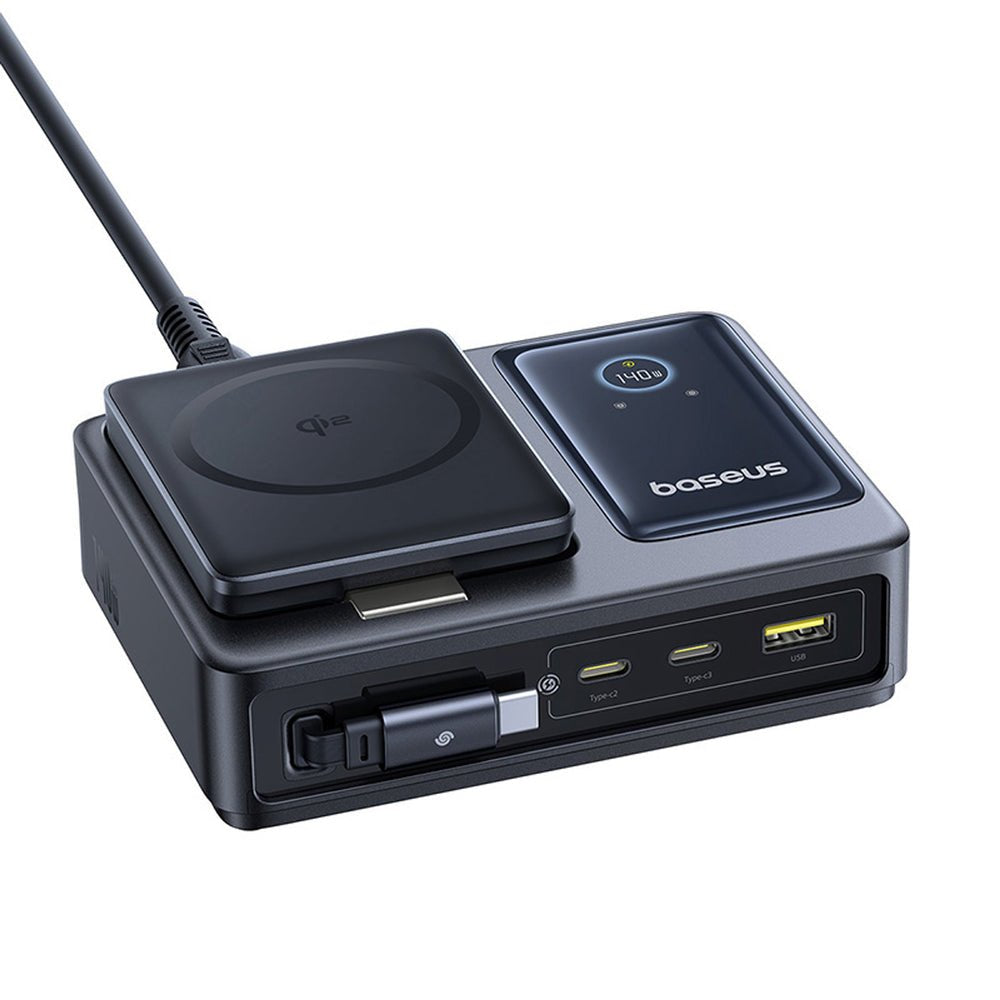 Cargador Inalámbrico Baseus Nomos Universal Negro Corriente Alterna Carga Rápida Interior