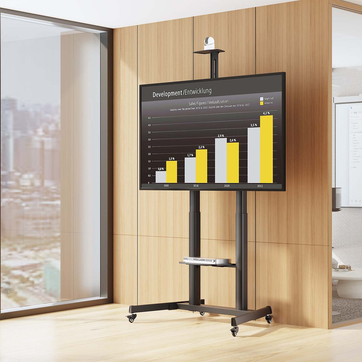 EAN 8435739903681 - AISENS FT100TE-403 soporte para TV 2,54 m (100") imagen 4