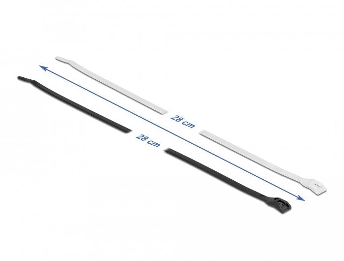 Delock Cablebinder Mit Flachem Kopf L 280 X B 4,6 Mm 100 Stück