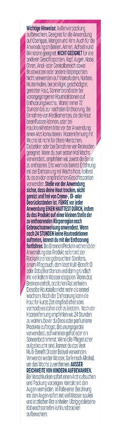 Veet Kaltwachsstreifen Beine Sensible Haut 20er