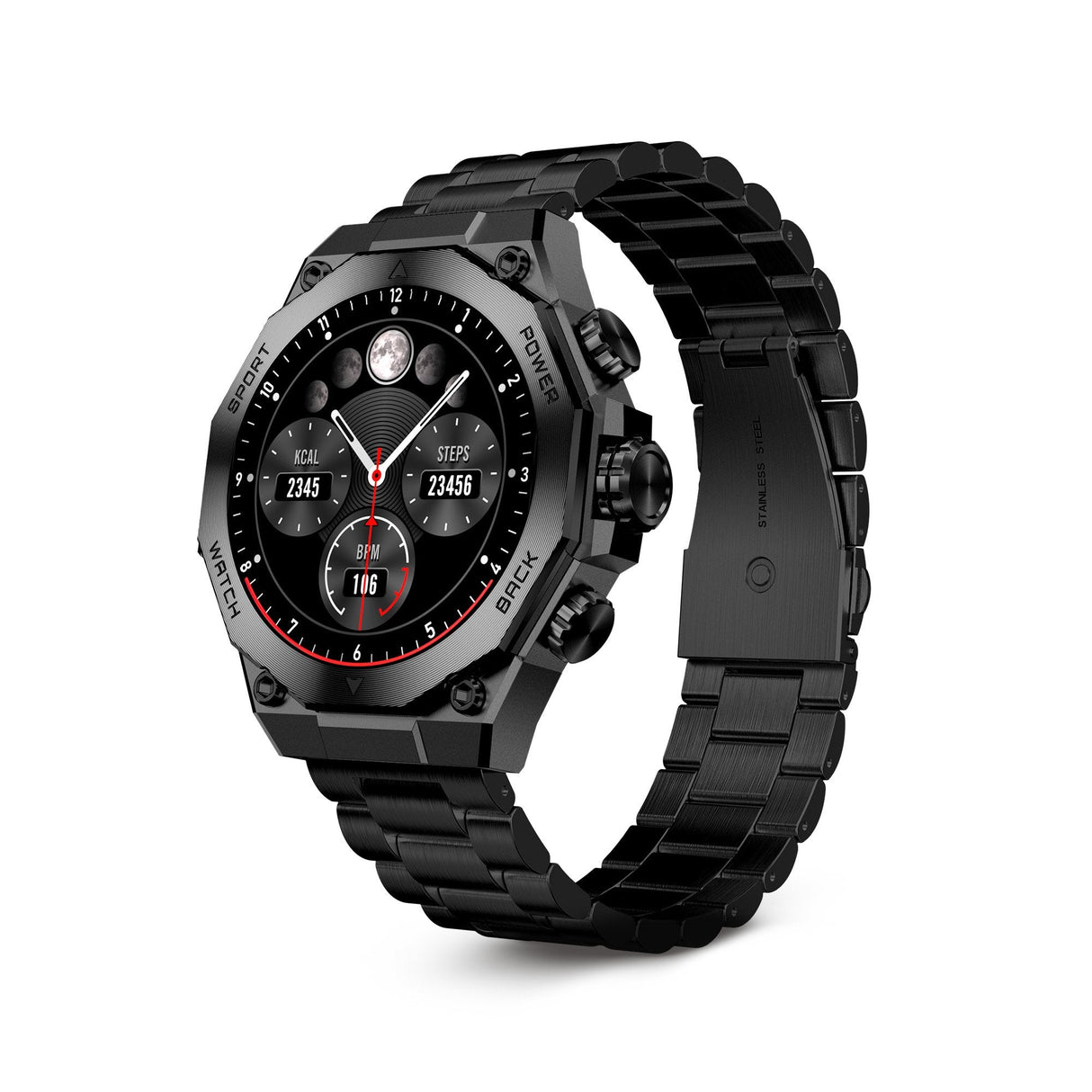 Ksix Smartwatch Titanium - Ritmo Cardiaco - Control De Sueño - Color Negro