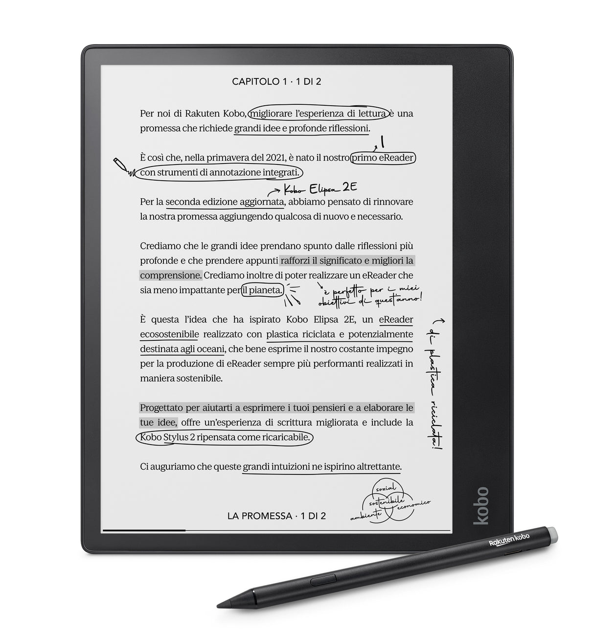 EAN 0681495008704 - Rakuten Kobo Elipsa 2E lectore de e-book Pantalla táctil 32 GB Wifi Negro imagen 4