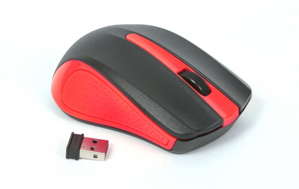 Omega Raton Inalambrico 2,4ghz 1000dpi Nano Usb Om0419r Rojo