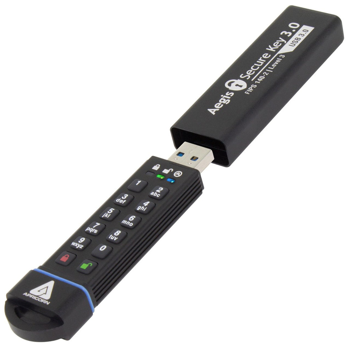EAN 0708326914314 - Apricorn Aegis Secure Key 3.0 unidad flash USB 480 GB USB tipo A 3.2 Gen 1 (3.1 Gen 1) Negro imagen 2