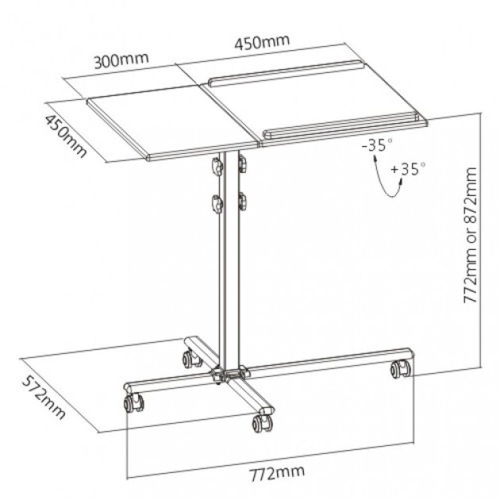EAN 8051128101485 - Techly ICA-TB TPM-2 soporte para ordenador portátil Negro, Plata imagen 3