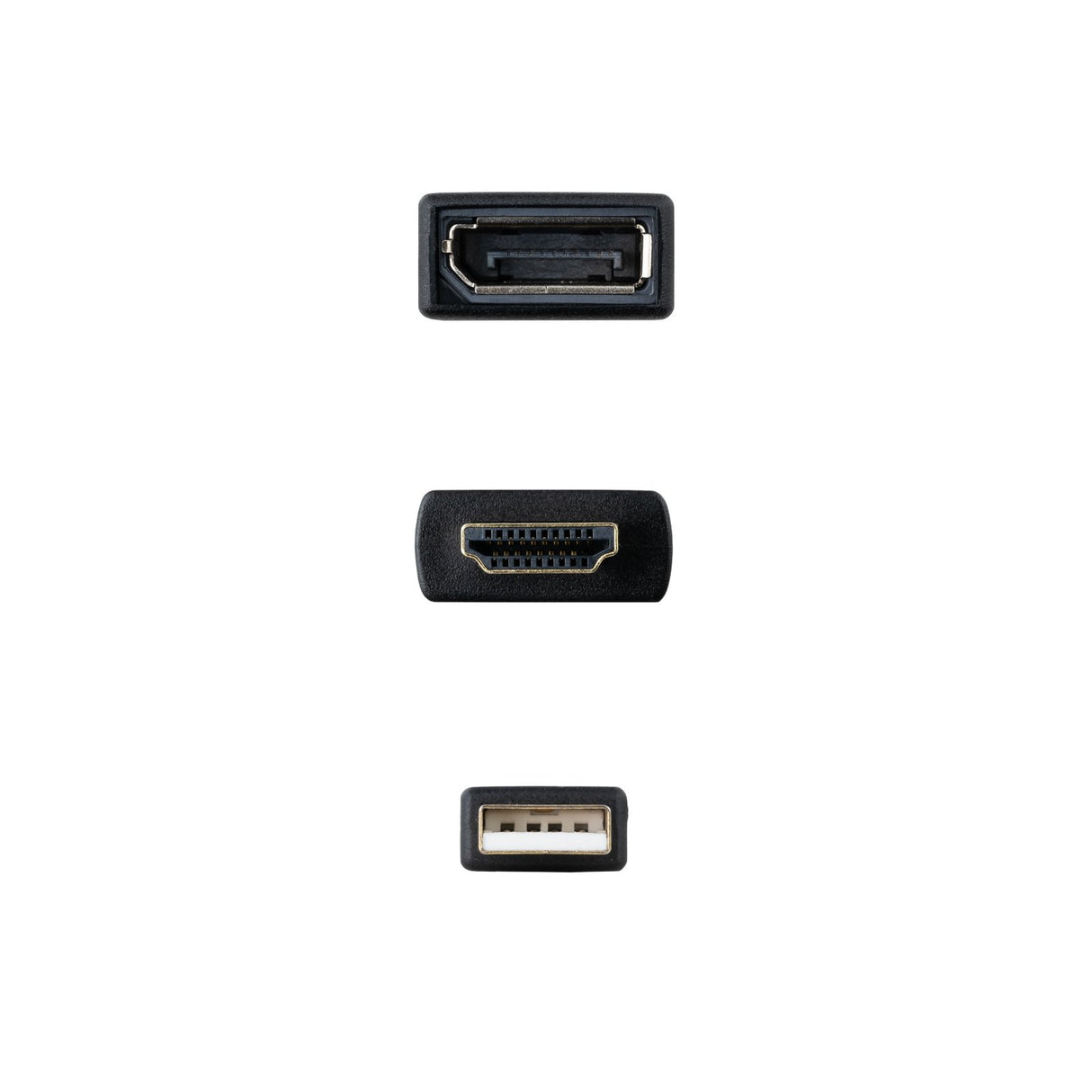 EAN 8433281012844 - Nanocable 10.16.0205 adaptador de cable de vídeo 0,2 m HDMI + USB Type-A imagen 3