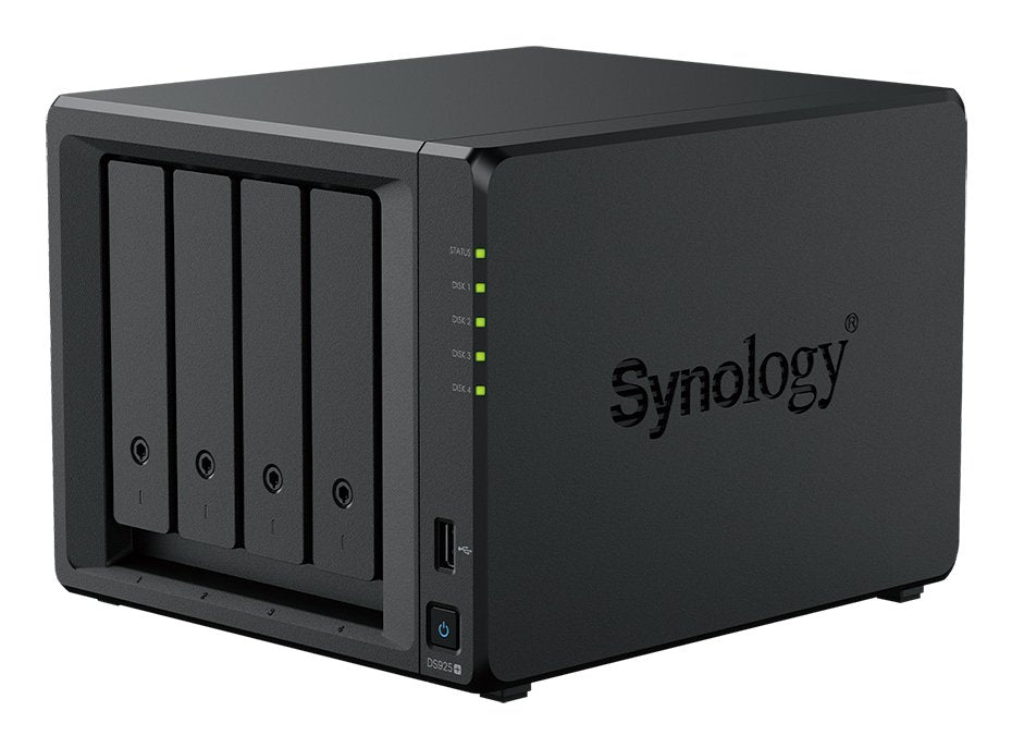 EAN 4711174726004 - Synology DiskStation DS925+ servidor de almacenamiento NAS Ryzen Embedded V1500B 4 GB DDR4 0 TB Negro imagen 3