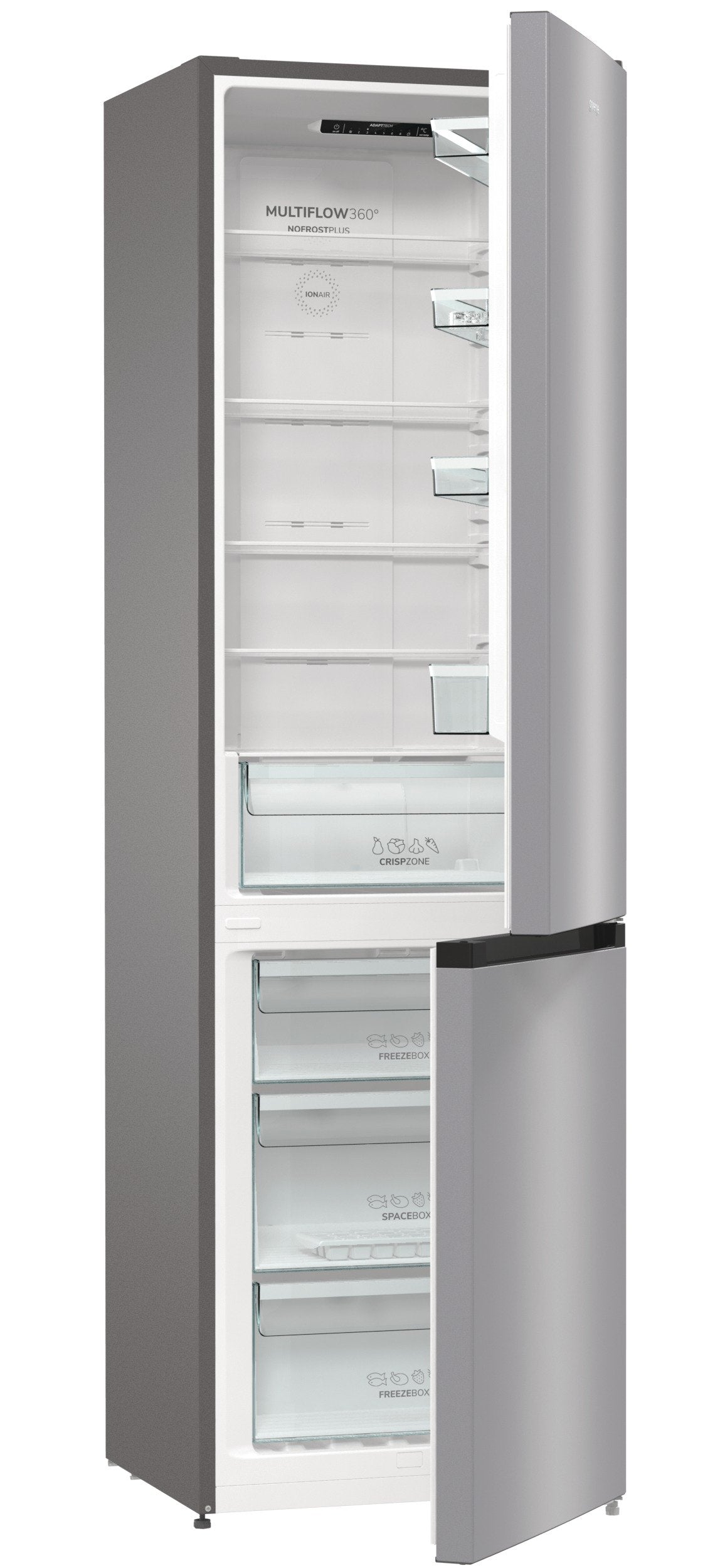 EAN 3838782424892 - Gorenje NRK6202ES4 nevera y congelador Independiente 331 L Gris imagen 1