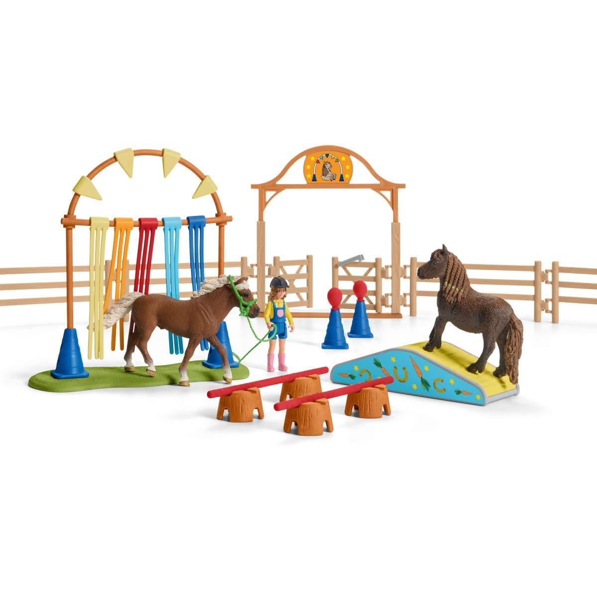 Schleich Farm World Pony Agility Training, Figura De Juguete 42481
