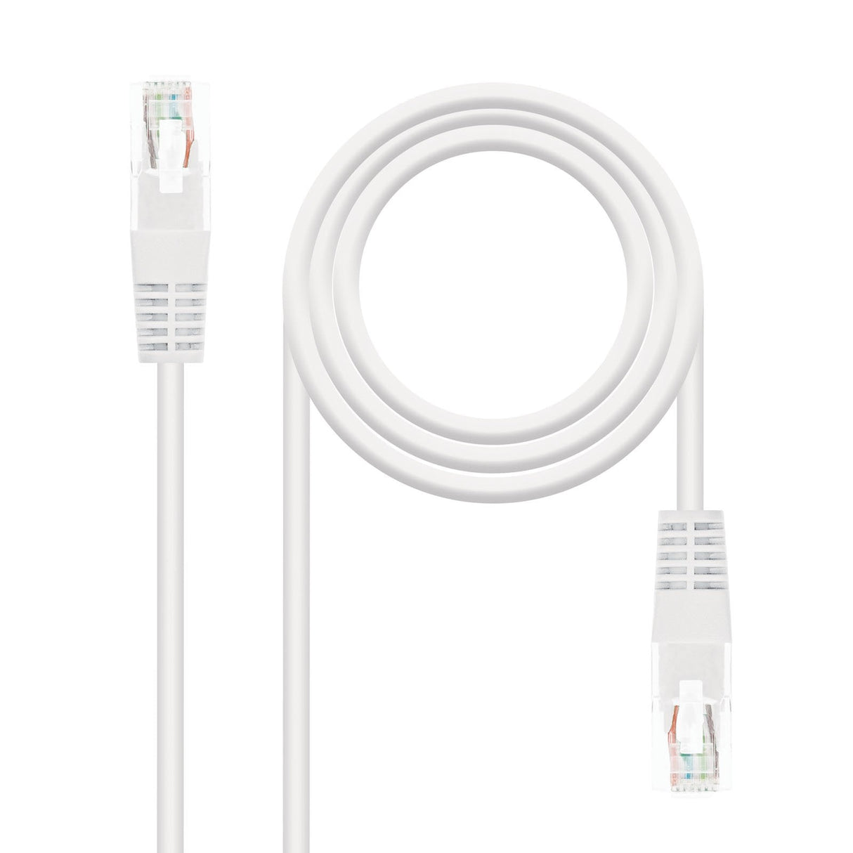 Nanocable Cable De Red Rj45 Cat.6 Utp Awg24 2m - Blanco