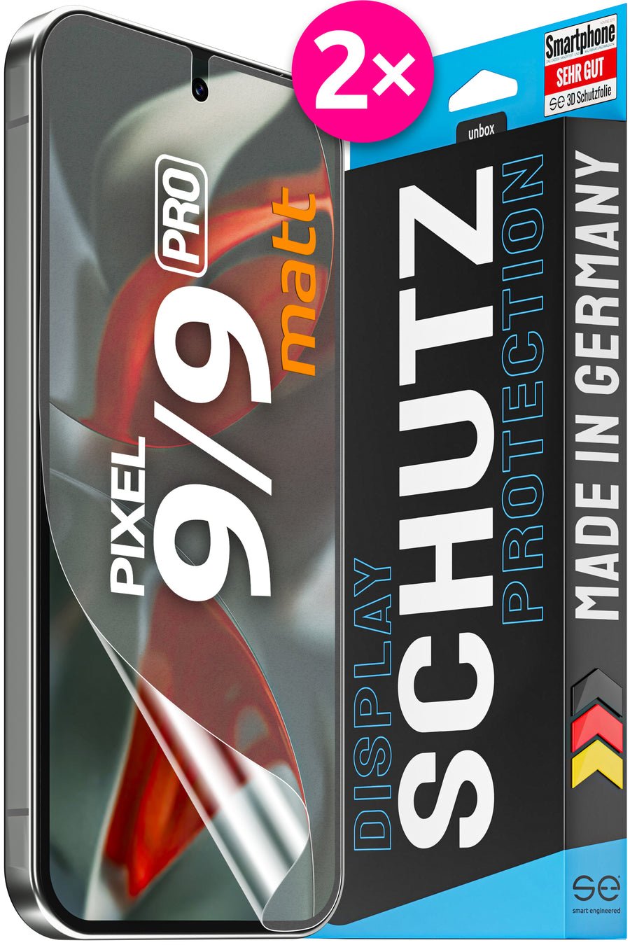 Se 3d Protector De Pantalla Google Pixel 9 / 9 Pro Entspiegelt (Vpe 2)