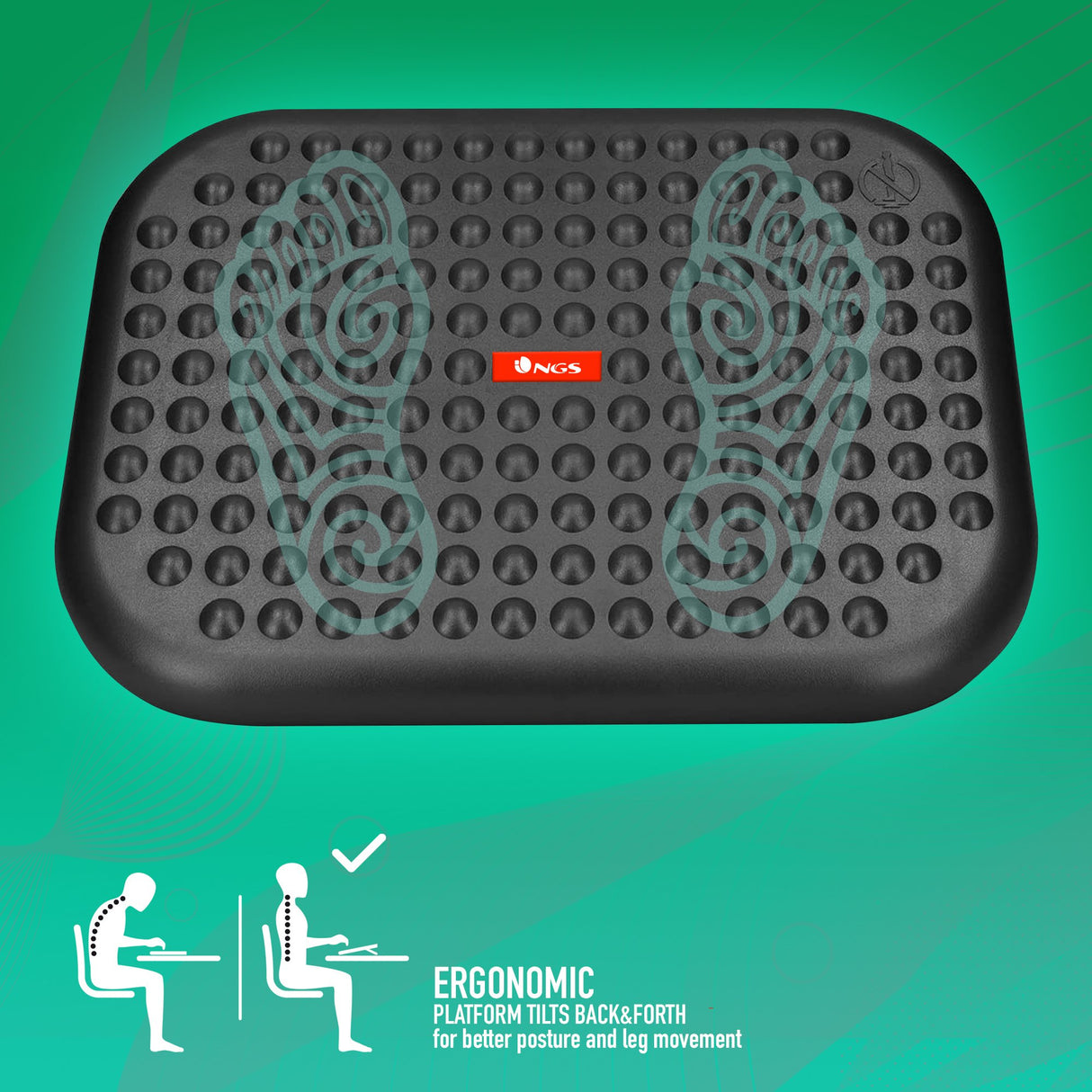 EAN 8435430617924 - NGS Footnest Negro imagen 4