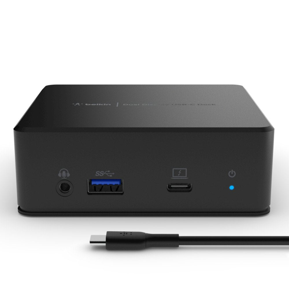 EAN 0745883813667 - Belkin USB-C Dual Display Docking Station USB 3.2 Gen 1 (3.1 Gen 1) Type-C Negro imagen 1