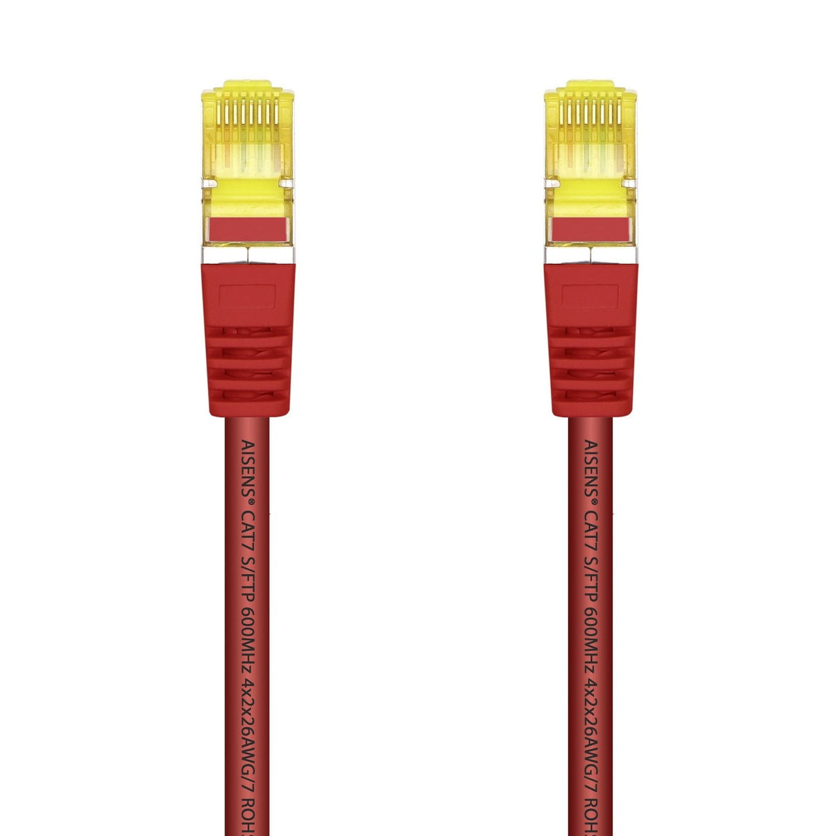 Aisens Cable De Red Rj45 Lszh Cat.7 600 Mhz S/Ftp Pimf Awg26 - 0.50m - Rojo