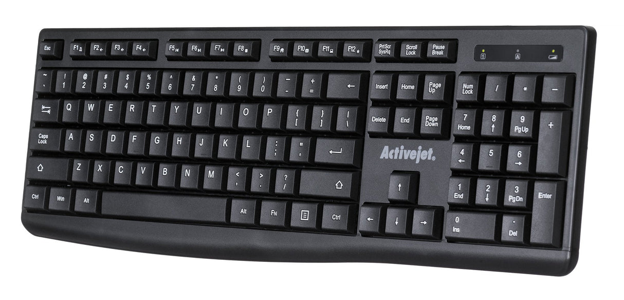 EAN 5901443120100 - Activejet K-3803SW teclado Universal RF inalámbrico QWERTY Internacional de EE.UU. Negro imagen 8
