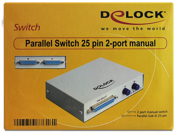EAN 4043619876181 - DeLOCK 87618 interruptor de impresora imagen 2