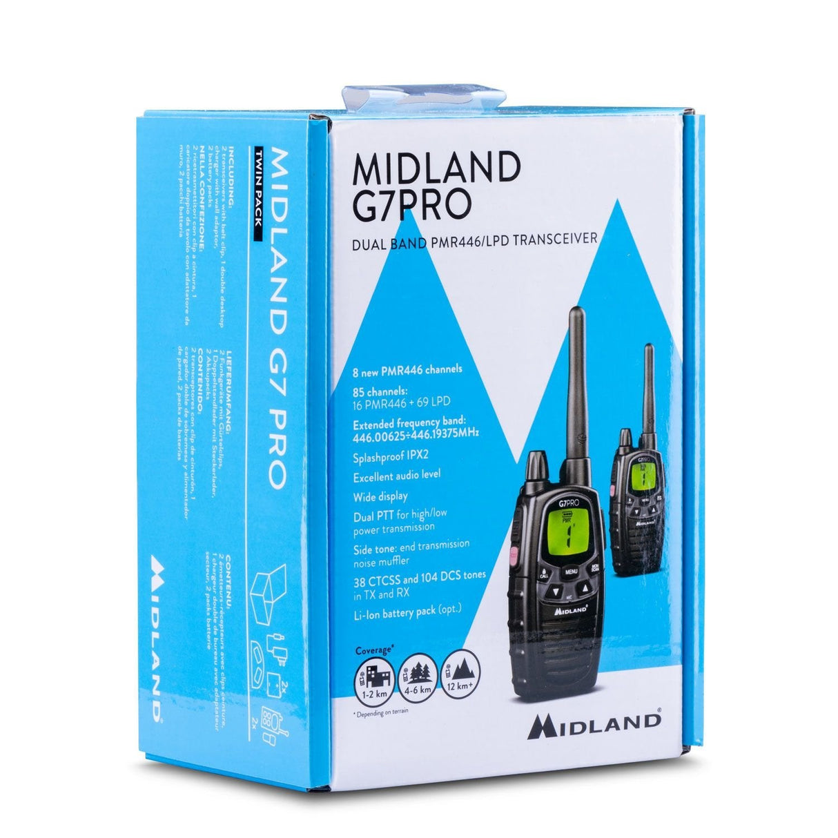 Midland G7 Pro Paar (2019), Pmr+Lpd, 16 Canales